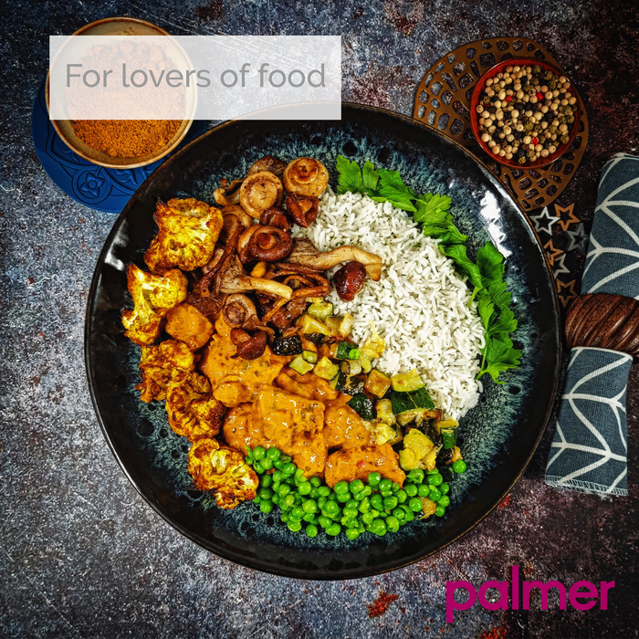 Palmer Bord diep Eccentric 22 cm Blauw Stoneware 2 stuks