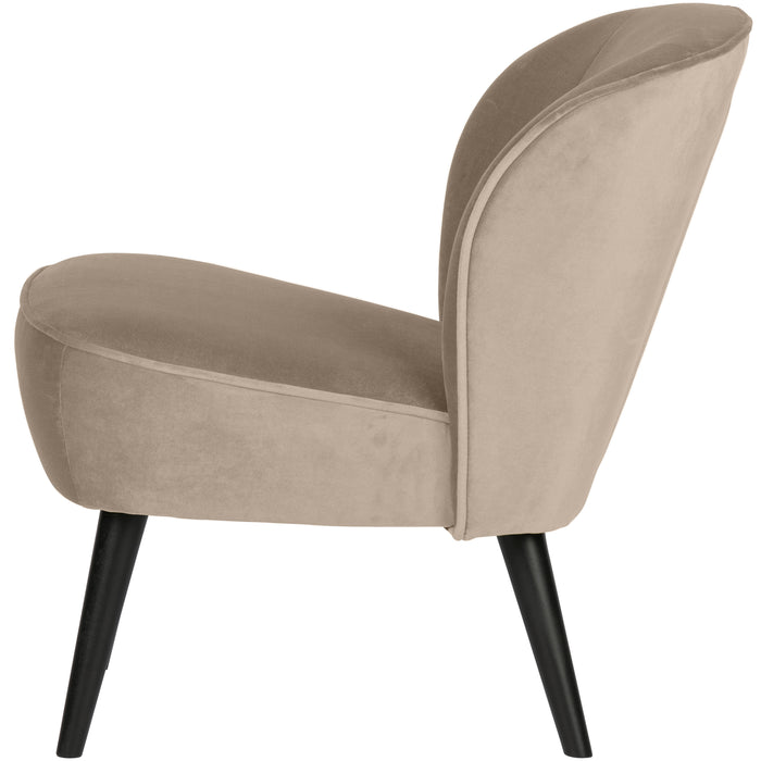 WOOOD Sara Fauteuil - Velvet - Khaki