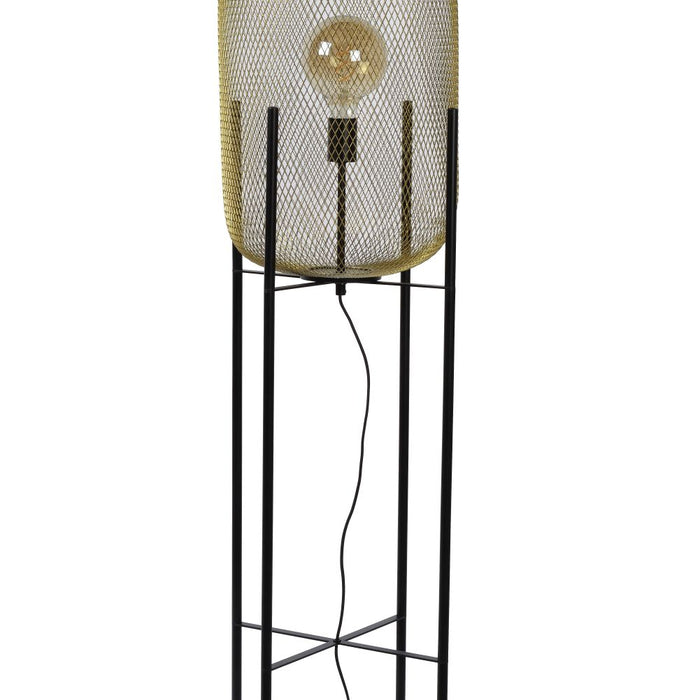 Lucide MESH Vloerlamp - Mat Goud | Messing