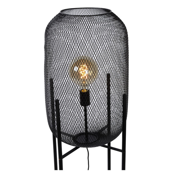 Lucide MESH Vloerlamp - Zwart