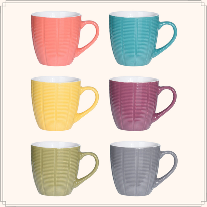 OTIX Koffiekopjes Koffiemokken 6 stuks Koffietassen Meerdere kleure...