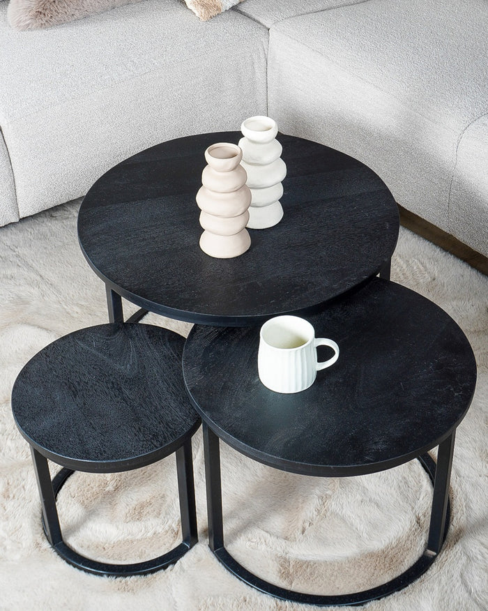 Home67 - Salontafel Set van 3 - Industriële Salontafelset Erjan -