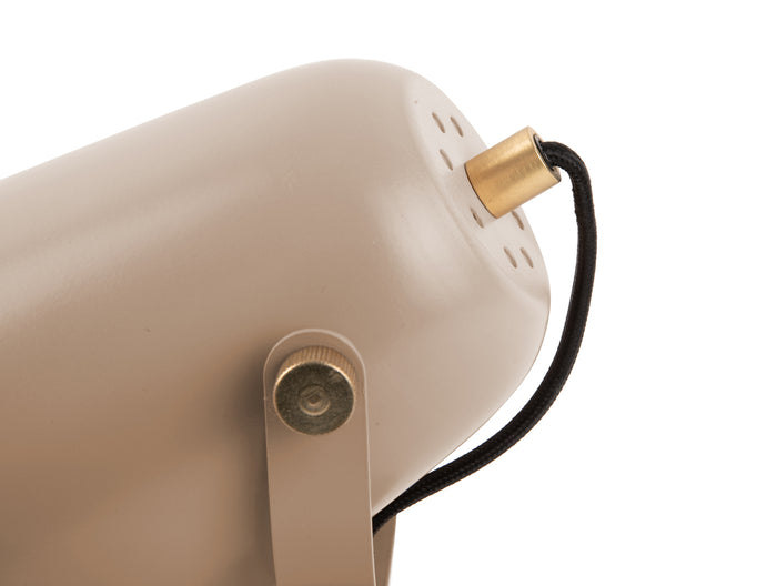 Leitmotiv - Wall lamp Steady metal matt sand brown