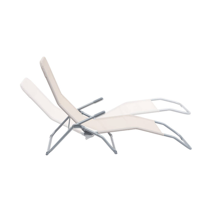 sweeek - Set van 2 verstelbare tuinstoelen - Levito