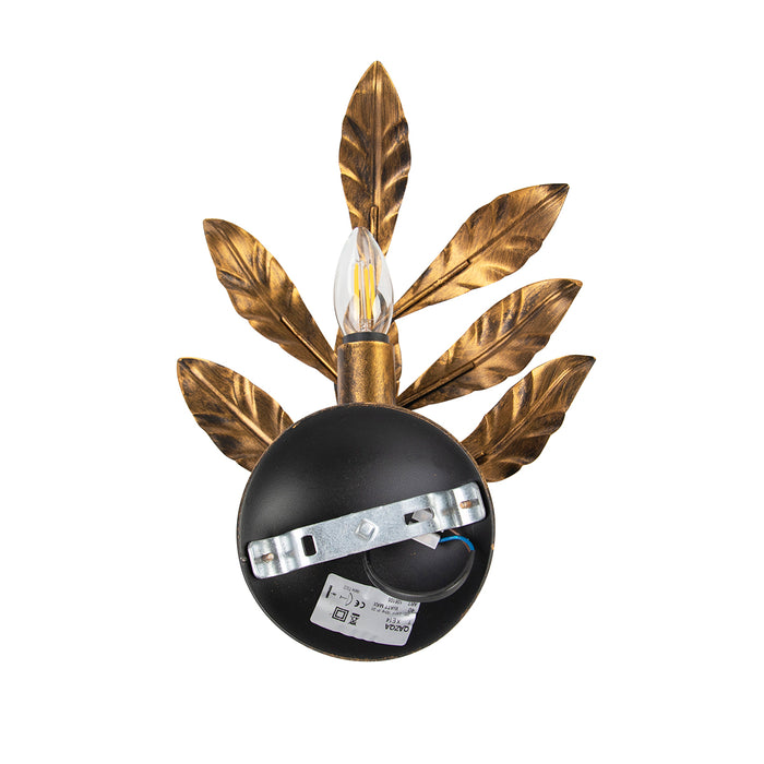 QAZQA Art Deco wandlamp antiek goud - Linden