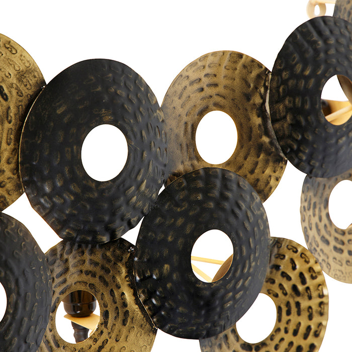 QAZQA Art deco oosterse wandlamp antiek goud 3-lichts - Balla