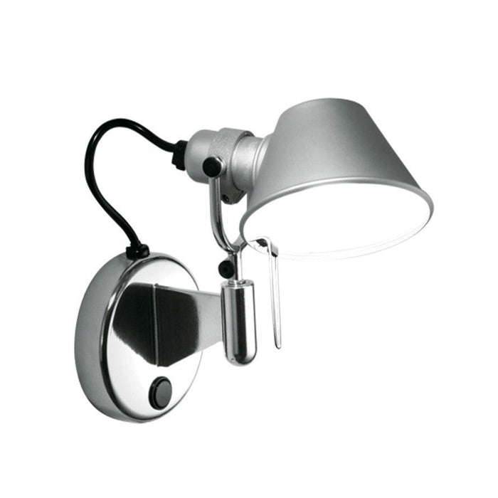 Artemide Tolomeo Micro Faretto wandlamp retrofit met schakelaar