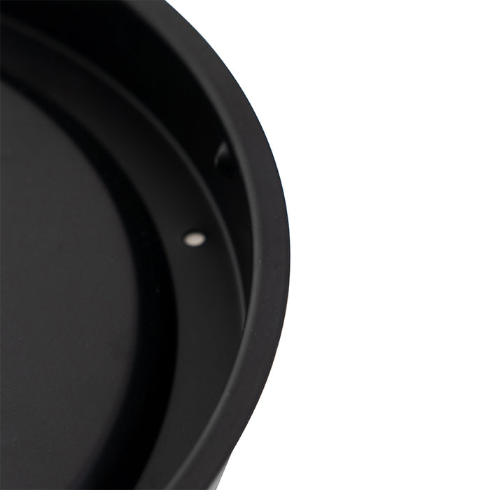 QAZQA Klassieke plafondlamp zwart met opaal glas 30 cm IP44 - Nohmi