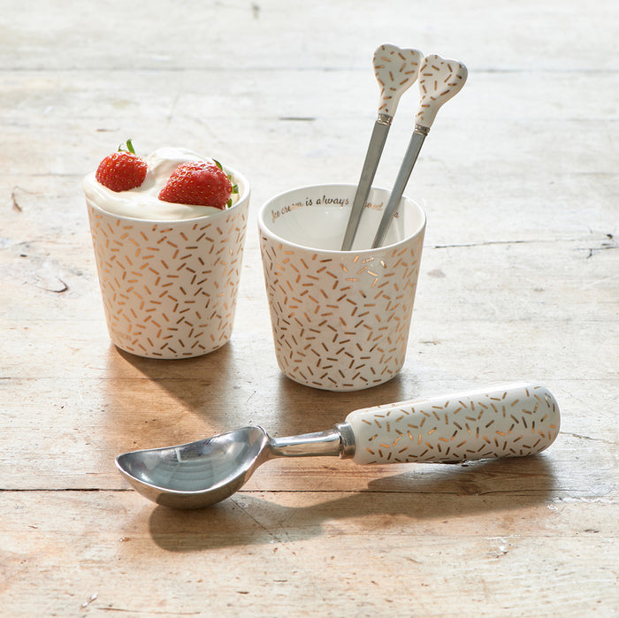 Riviera Maison Ice Cream Is Always A Good Idea Set - 7.0x7.0x7.0 cm
