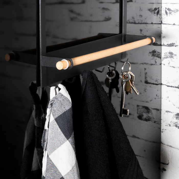 QUVIO Keukenrekje metaal met magneet - Zwart