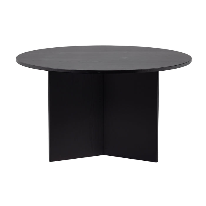 WOOOD Jace Eettafel - Grenen - Zwart - 74x130x130