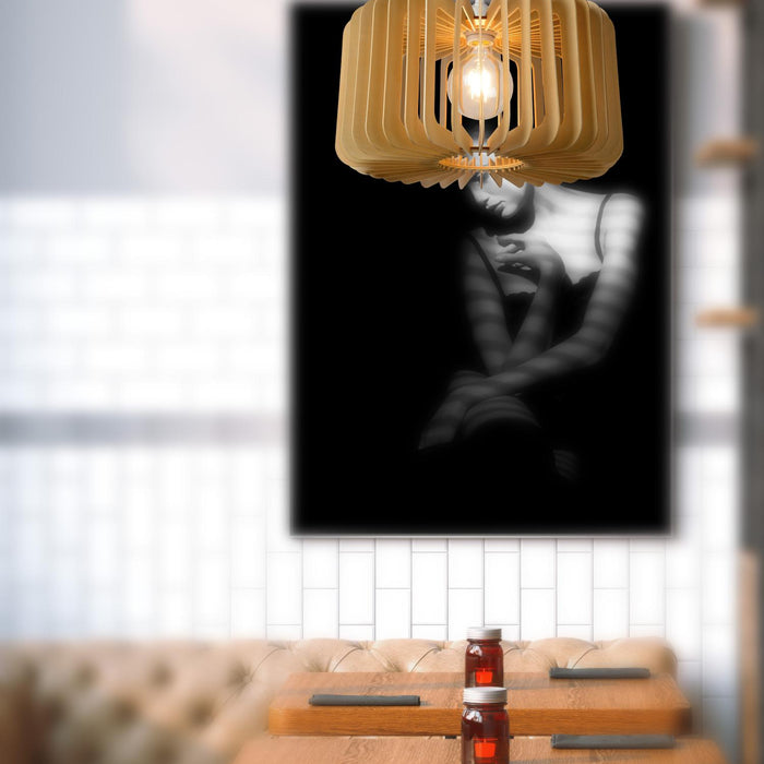 Lucide ETTA Hanglamp - Licht hout