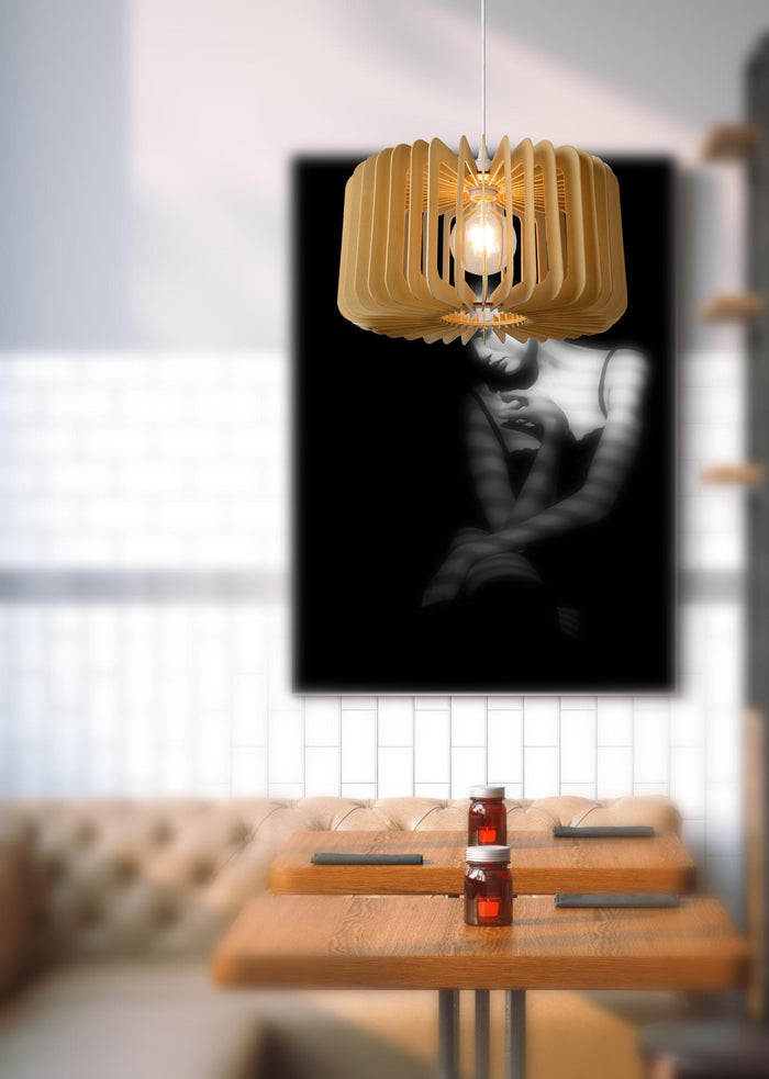 Lucide ETTA Hanglamp - Licht hout