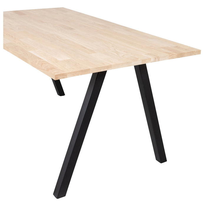WOOOD Tablo Tafel met 2-Standen Poot - Eiken|Metaal - 75x160x90