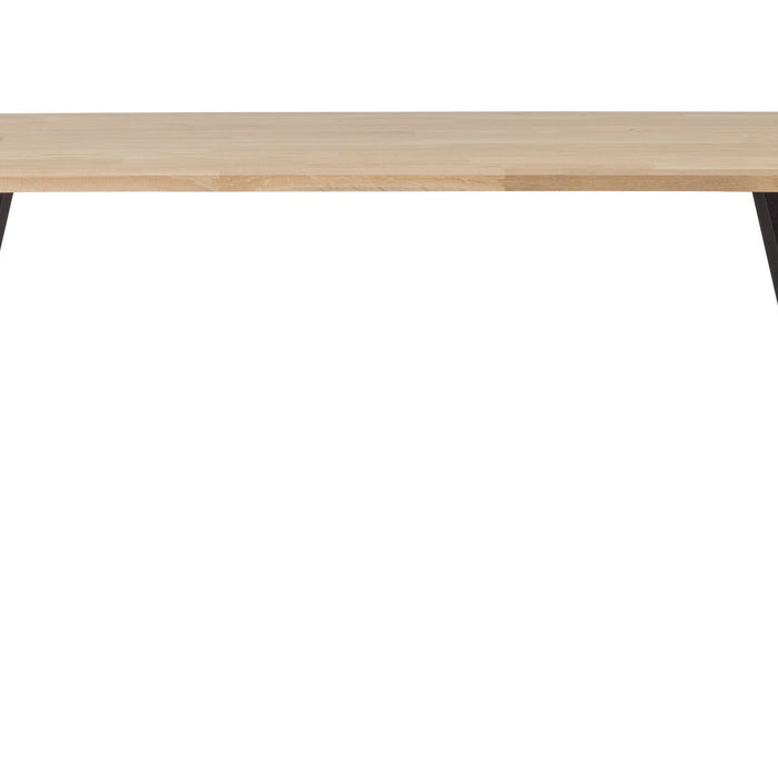 WOOOD Tablo Tafel met 2-Standen Poot - Eiken|Metaal - 75x160x90