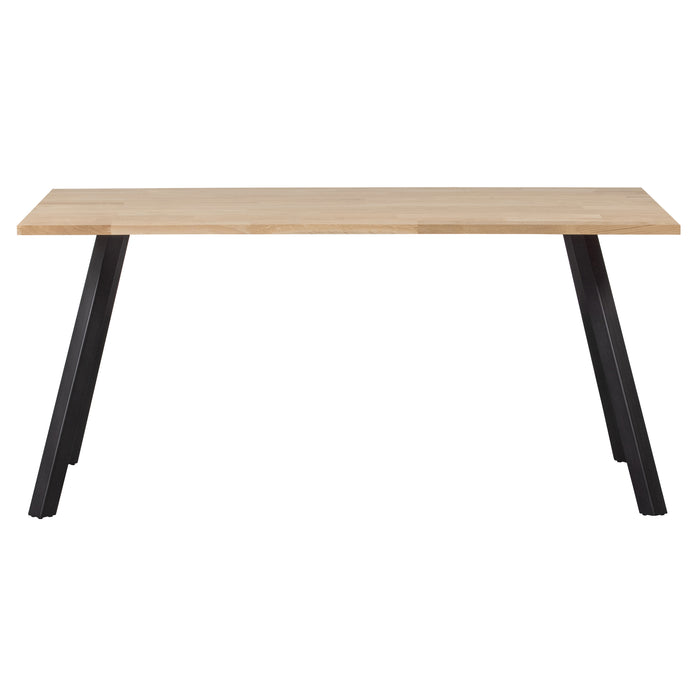 WOOOD Tablo Tafel met 2-Standen Poot - Eiken|Metaal - 75x160x90