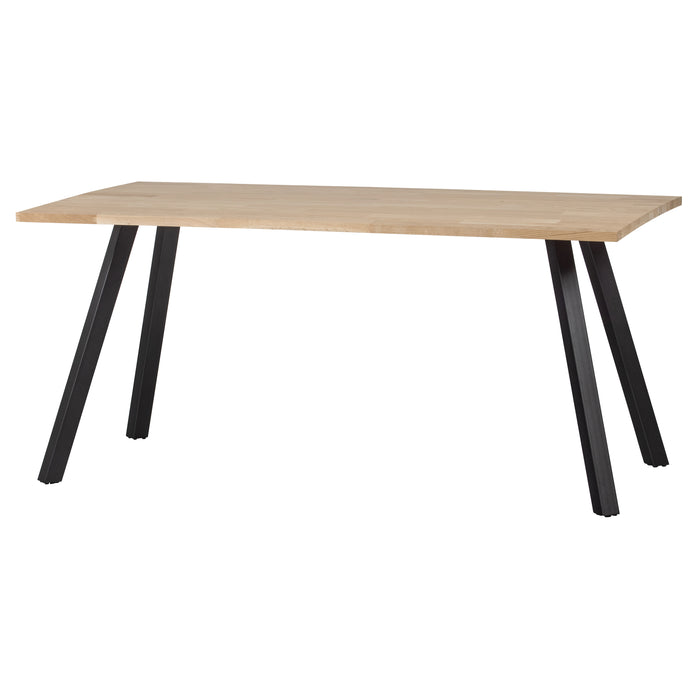 WOOOD Tablo Tafel met 2-Standen Poot - Eiken|Metaal - 75x160x90