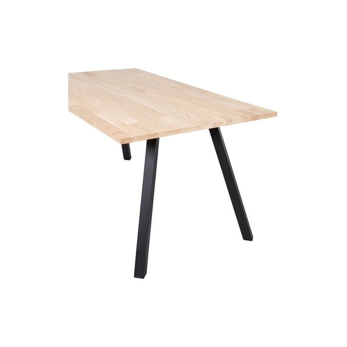 WOOOD Tablo Tafel met 2-Standen Poot - Eiken|Metaal - 75x160x90