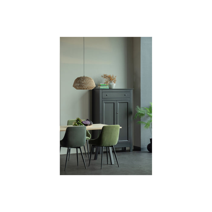 WOOOD Tablo Tafel met 2-Standen Poot - Eiken|Metaal - 75x160x90