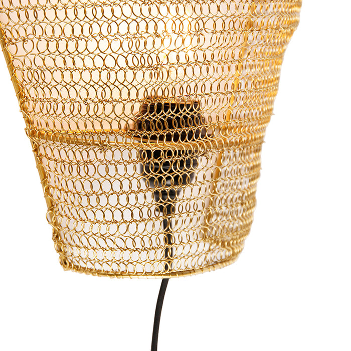 QAZQA Oosterse wandlamp goud 35 cm - Nidum