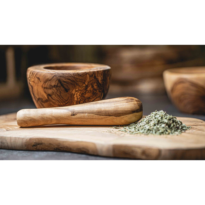 Cookinglife Serveerplank met handgreep Tunea - Olijfhout - 36 x 15 cm