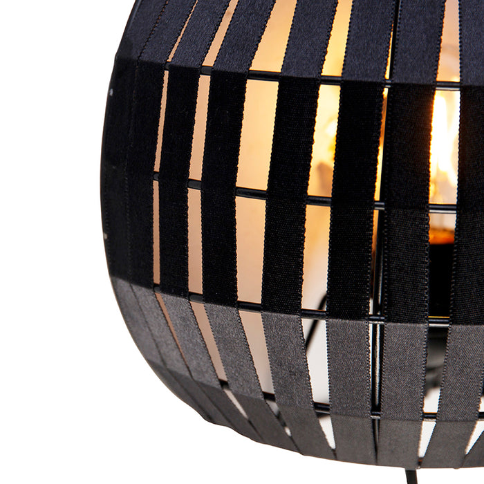 QAZQA Moderne wandlamp zwart - Zoë