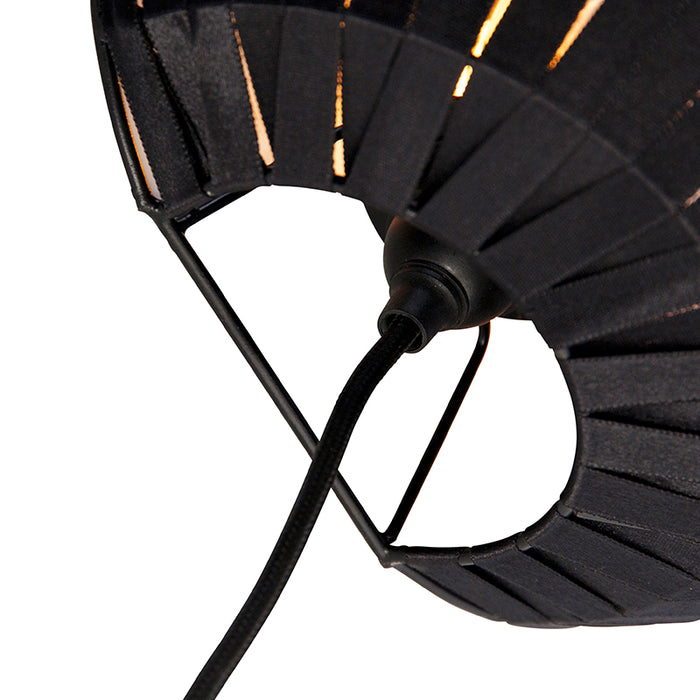 QAZQA Moderne wandlamp zwart - Zoë