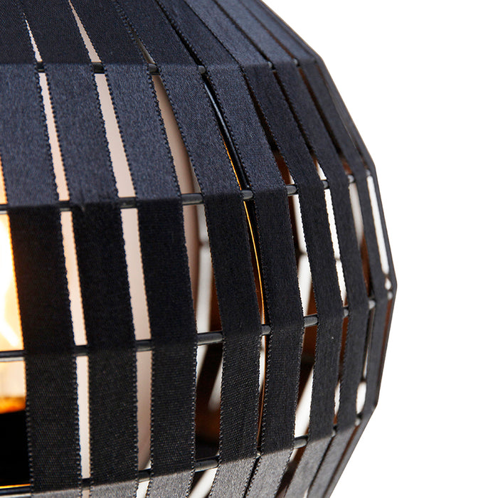 QAZQA Moderne wandlamp zwart - Zoë