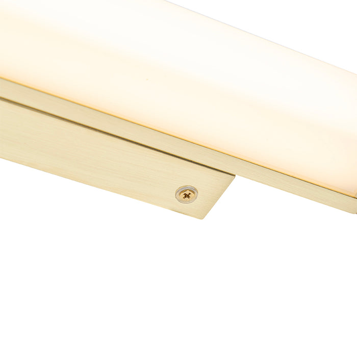 QAZQA Badkamer wandlamp messing 32 cm incl. LED IP44 - Cascada