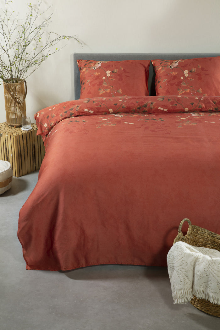 Ten Cate Katoensatijnen Dekbedovertrek - 240x200|220 - Bloesem Spice