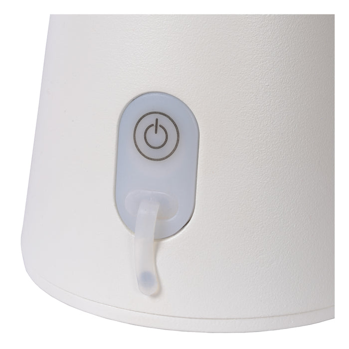 La Donna tafellamp LED oplaadbaar buiten IP54 wit