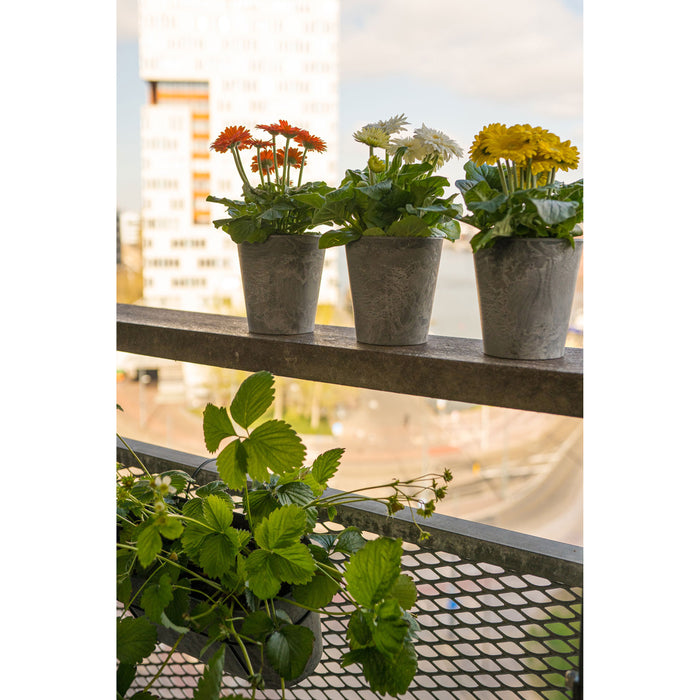 Ter Steege Plantenpot - natuursteenlook grijs - D27 x H24 cm