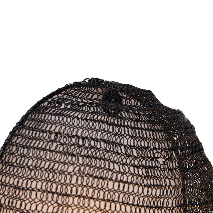 QAZQA Oosterse wandlamp zwart 45 cm - Nidum