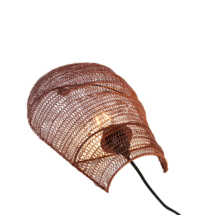 QAZQA Oosterse wandlamp brons 35 cm - Nidum