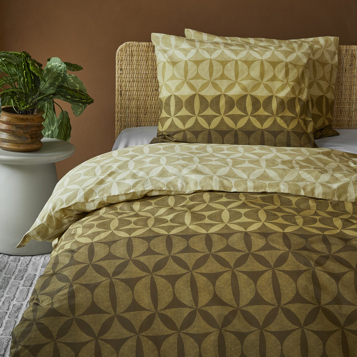 Damai Jada - Dekbedovertrek - Katoen - 240x200|220 cm - Green