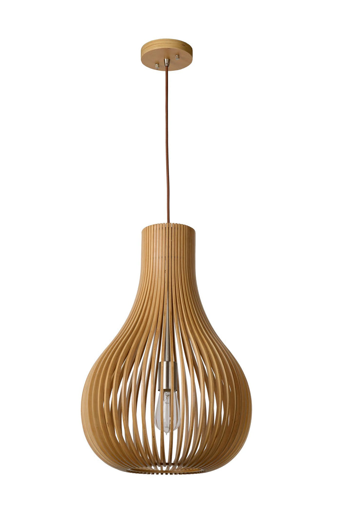 Lucide BODO Hanglamp - Licht hout