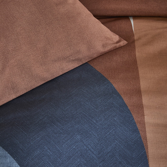 Damai Arc - Dekbedovertrek - Katoen - 140x200|220 cm - Brown