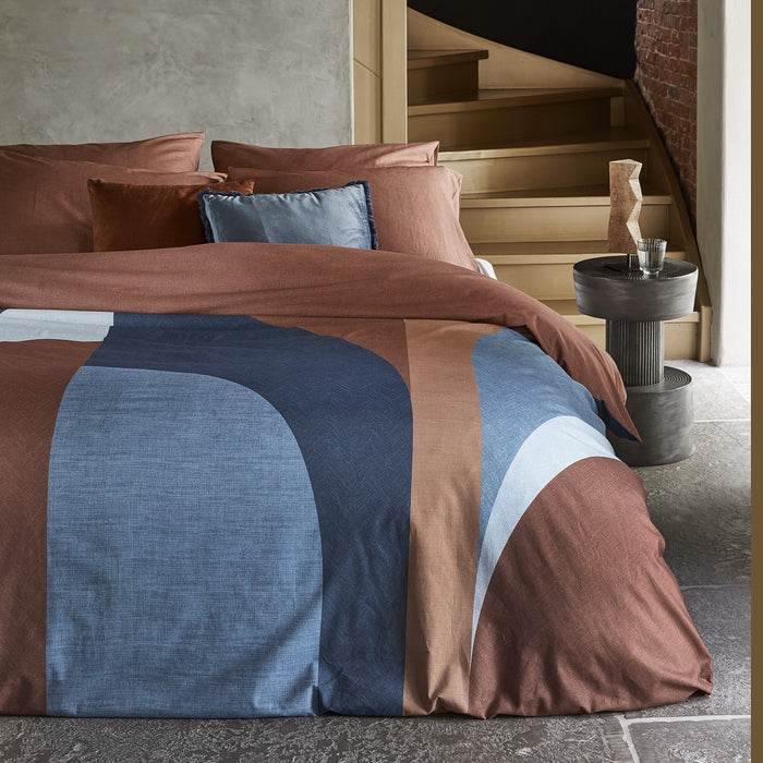 Damai Arc - Dekbedovertrek - Katoen - 140x200|220 cm - Brown
