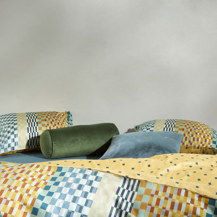 Essenza Stach Dekbedovertrek Autumn yellow 240 x 220 cm