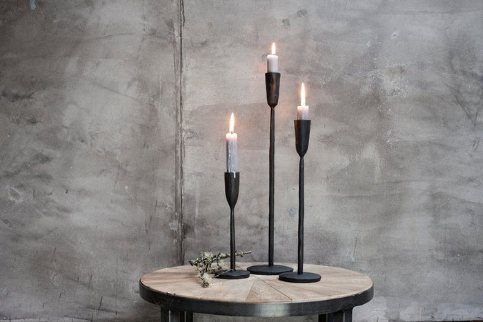 Nkuku Mbata Kandelaar Zwart - M