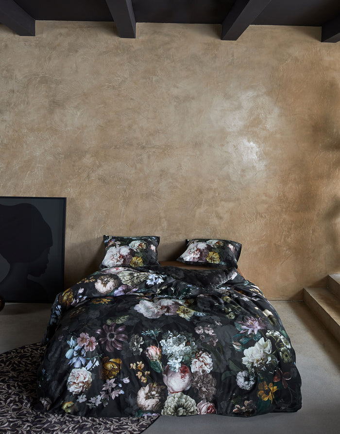 Essenza Fleur Festive Dekbedovertrek Blooming Black 240 x 220 cm