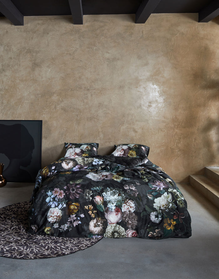 Essenza Fleur Festive Dekbedovertrek Blooming Black 240 x 220 cm