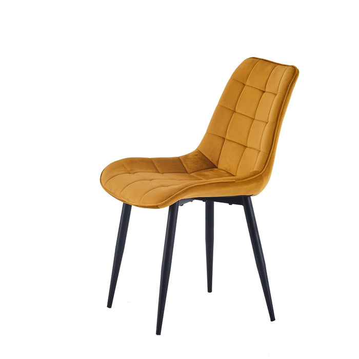 Furnihaus Eetkamerstoel Felix - Geel - Set van 2