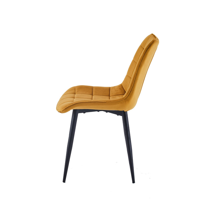 Furnihaus Eetkamerstoel Felix - Geel - Set van 2