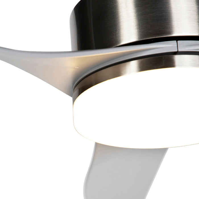 QAZQA LED Plafondventilator tramontane - Grijs - Modern - D 114cm