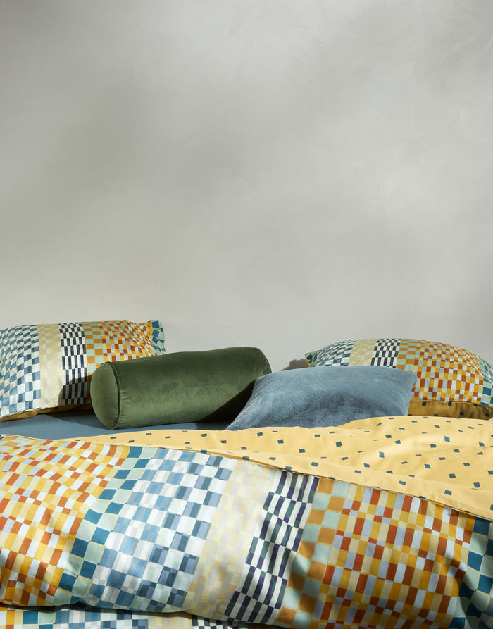 Essenza Stach Dekbedovertrek Autumn yellow 200 x 220 cm