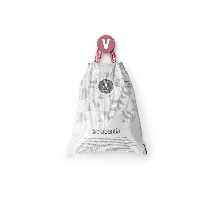Brabantia Type V PerfectFit Afvalzak 3 Liter - 20 zakken