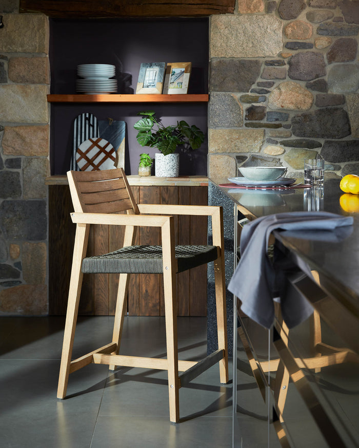 Kave Home - Bergman rechthoekige snijplank zwart wit marmer boog