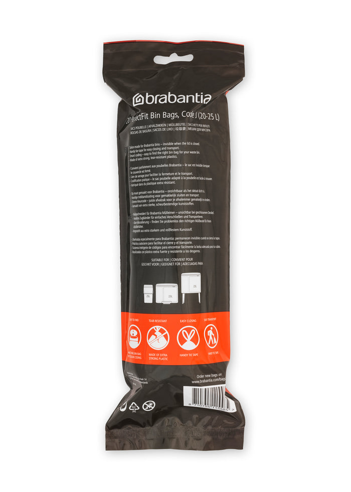 Brabantia Type J PerfectFit Afvalzak 20-25 L - 20 zakken