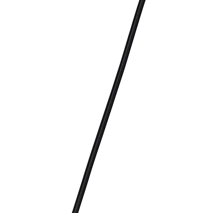 QAZQA Art deco hanglamp zwart met smoke glas - Wallace